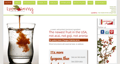 Desktop Screenshot of lycoberries.com